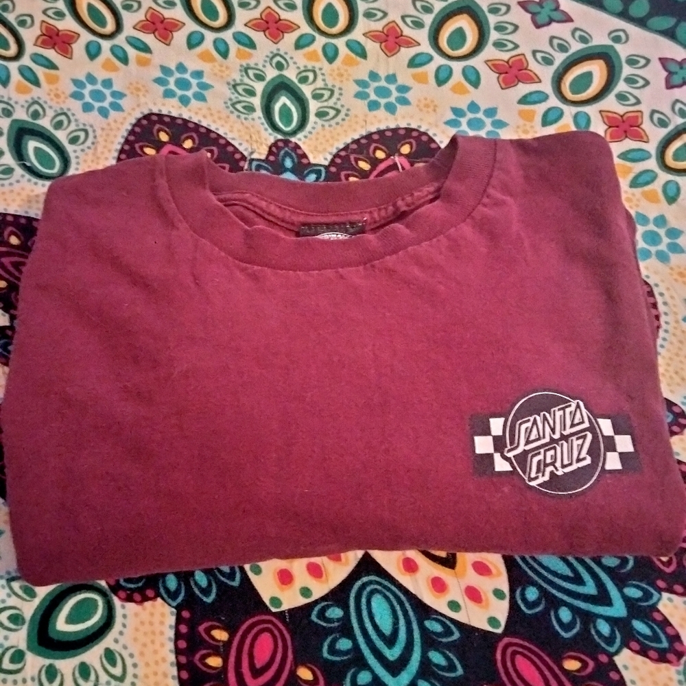 Long Sleeved Santa Cruz Skate Shirt